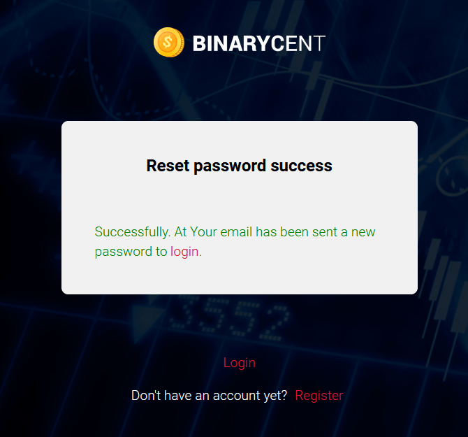 Làm thế nào để đăng nhập vào Binarycent? Quên mật khẩu