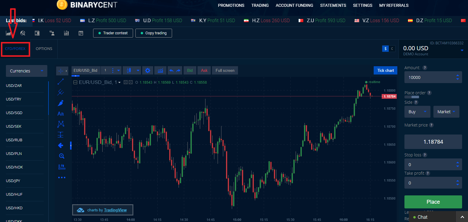 How to Register and Trade Forex/CFD at Binarycent How to Register and Trade Forex/CFD at Binarycent
